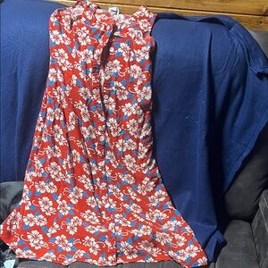 Floral Red Maxi Dress